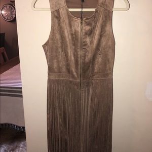 BCBGMAXAZRIA Fringe Faux-suede Vest Casual Dress